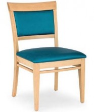 Rimini Low Side Chair C656. Clear Natural Finish. Any Fabric Colour